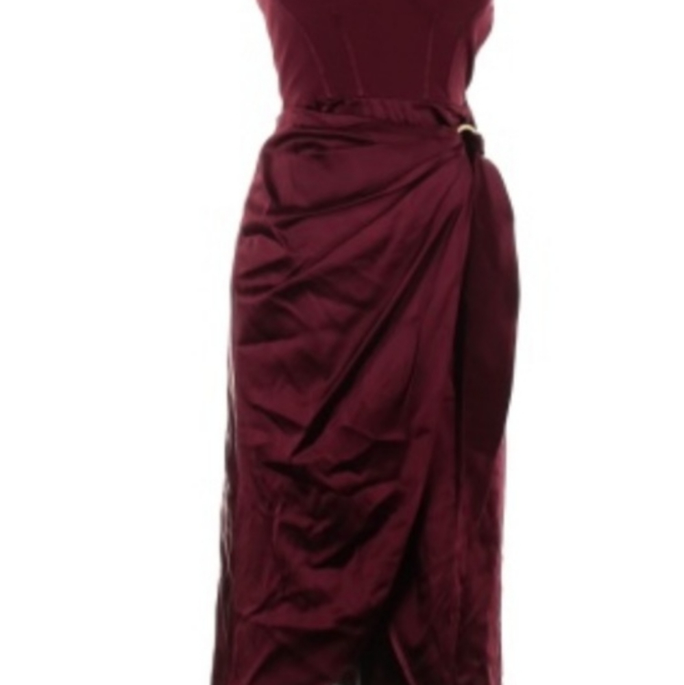 Satin Bustier Dress
